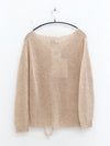 SWAYING 25 Autumn and Winter Floating Line Irregular Alpaca Blended Pullover SW-SW25AW1T15C1S2-YM Oatmeal